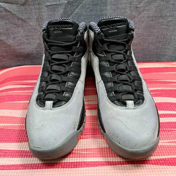 Nike Air Jordan X 10 Retro - US Men's 10.5 - Cool Grey/Infrared-Black - 310805-0 - Picture 2 of 16
